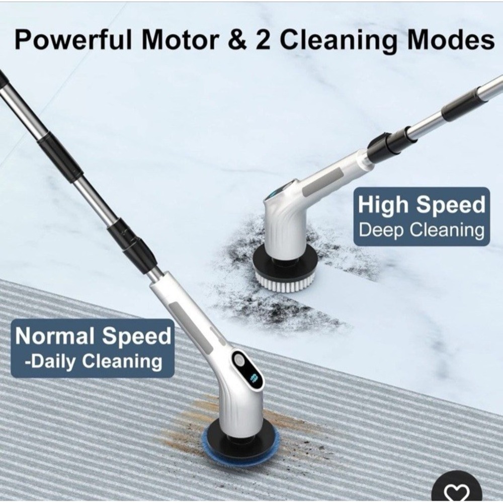 8 in 1 Electric Spin Scrubber with 8 Replaceable Brush Heads, Multi-Functional‎ - Picture 9 of 9